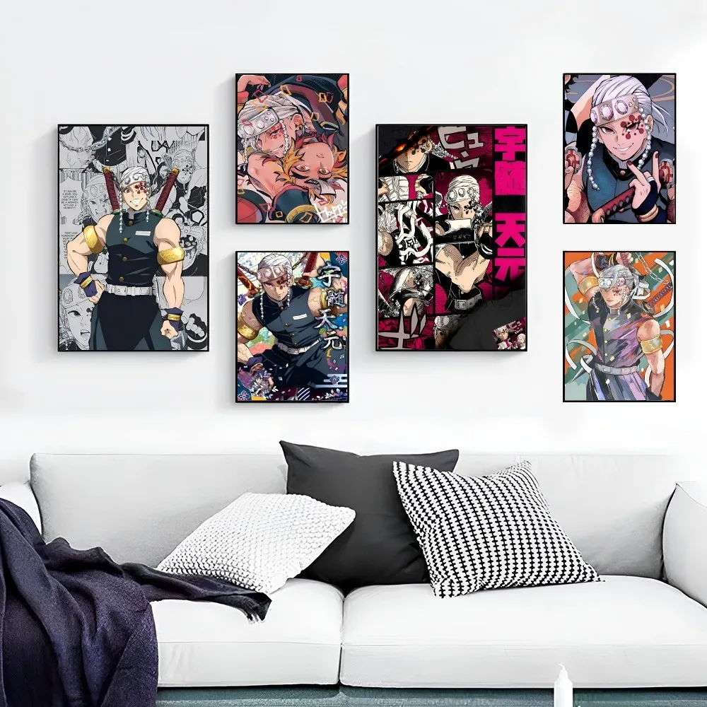 

Tengen Uzui Demon Slayer Art Wall Tapestry Hanging Tarot Hippie Wall Rugs Dorm Wall Hanging Sheets