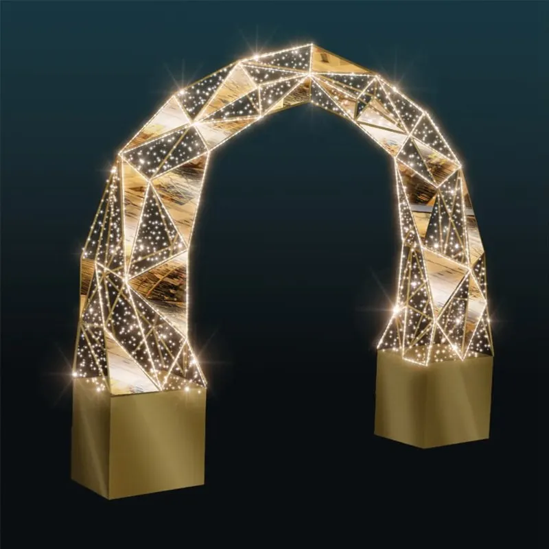 Custom. outdoor 3D decoration arch motif light for holiday