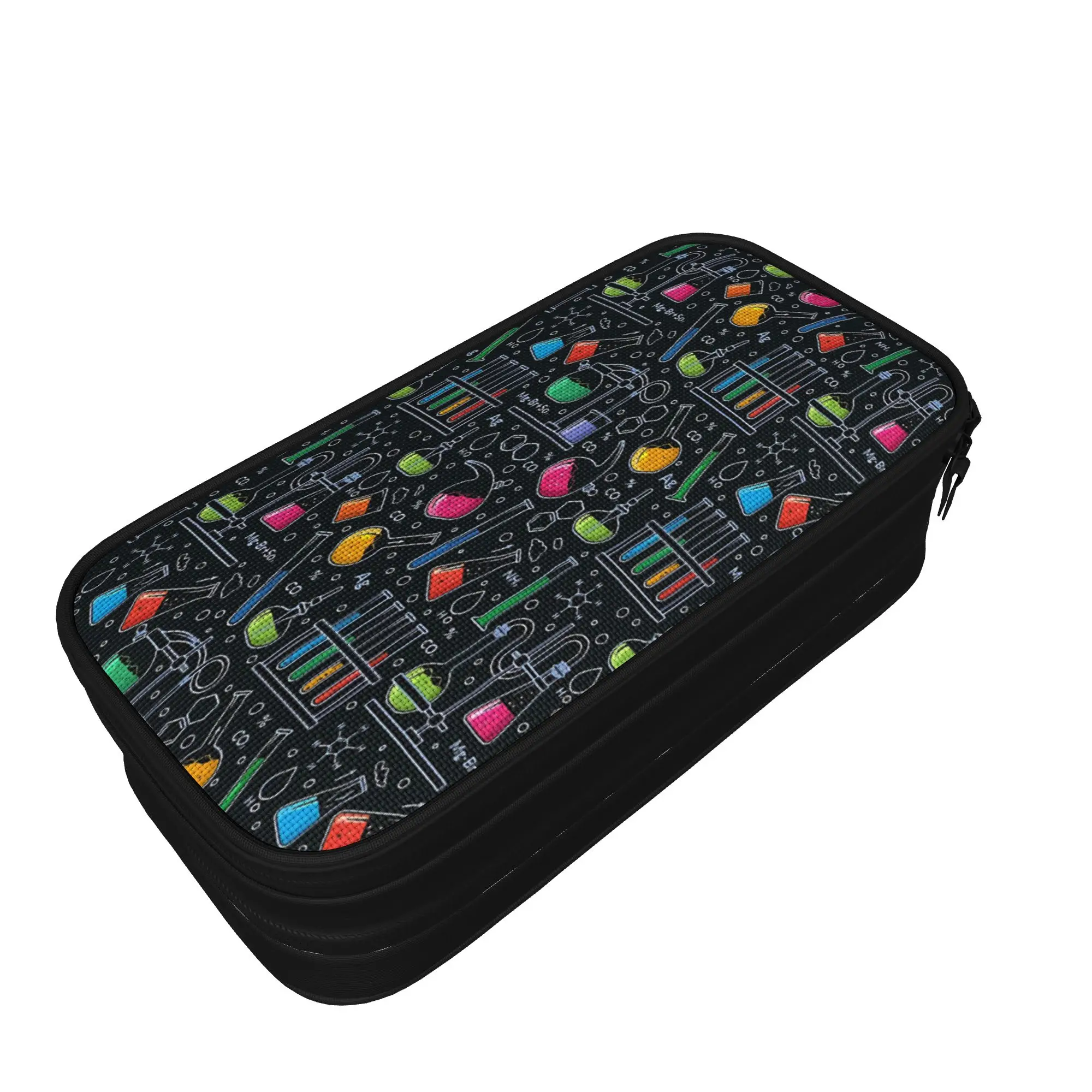 Chemistry Science Test Tubes Lab School Subject Pencil Case  Child Retro Pencil Box Graphic School Pencil Cases