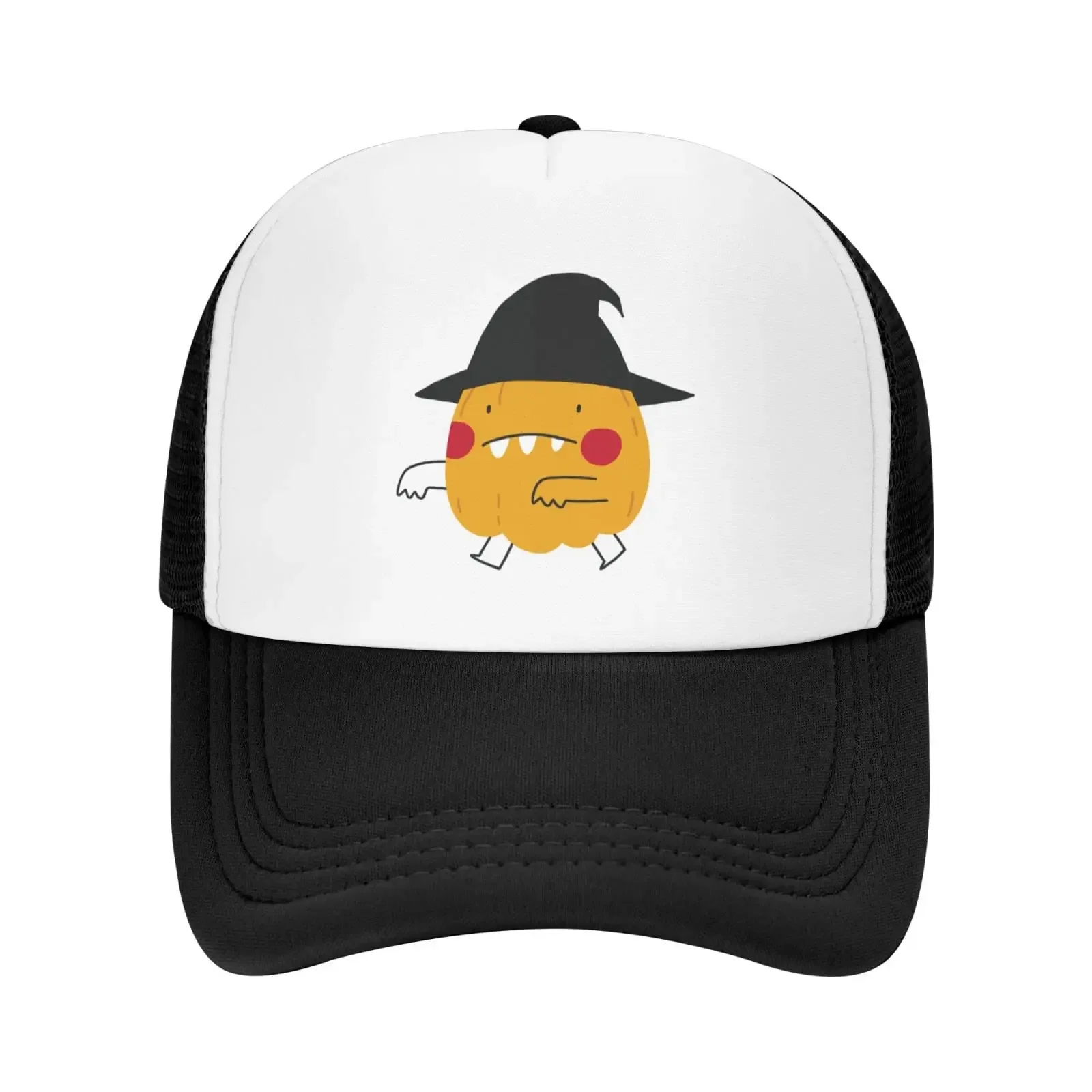 

Mesh Dad Hat Adjustable Washed Halloween Cute Pumpkin Ghost Baseball Cap Funny Trucker for Women Men Unisex