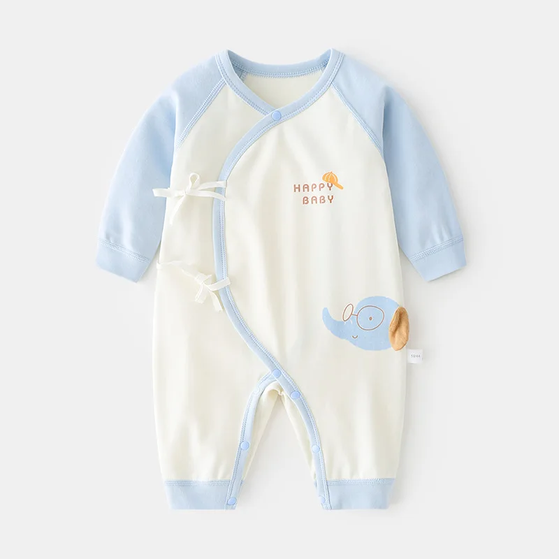Newborn Jumpsuit Boneless Romper Autumn and Winter Soft Wool Newborn Gown Romper Male and Female Baby Spring and Autumn Clothes