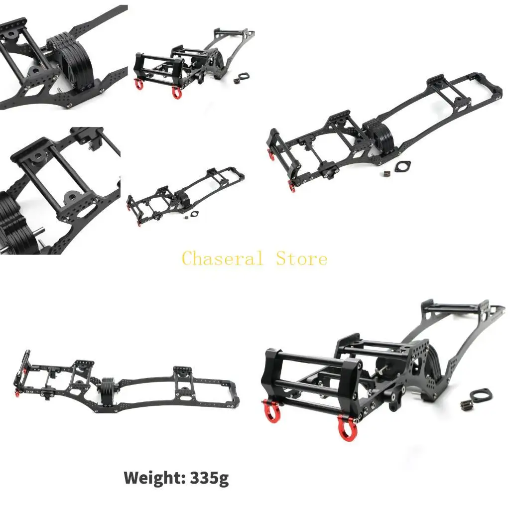 

E7CE металлическое гравитационное шасси для SCX10 1/10, детали салона грузовика, модель удаленного автомобиля, замена рамы балки