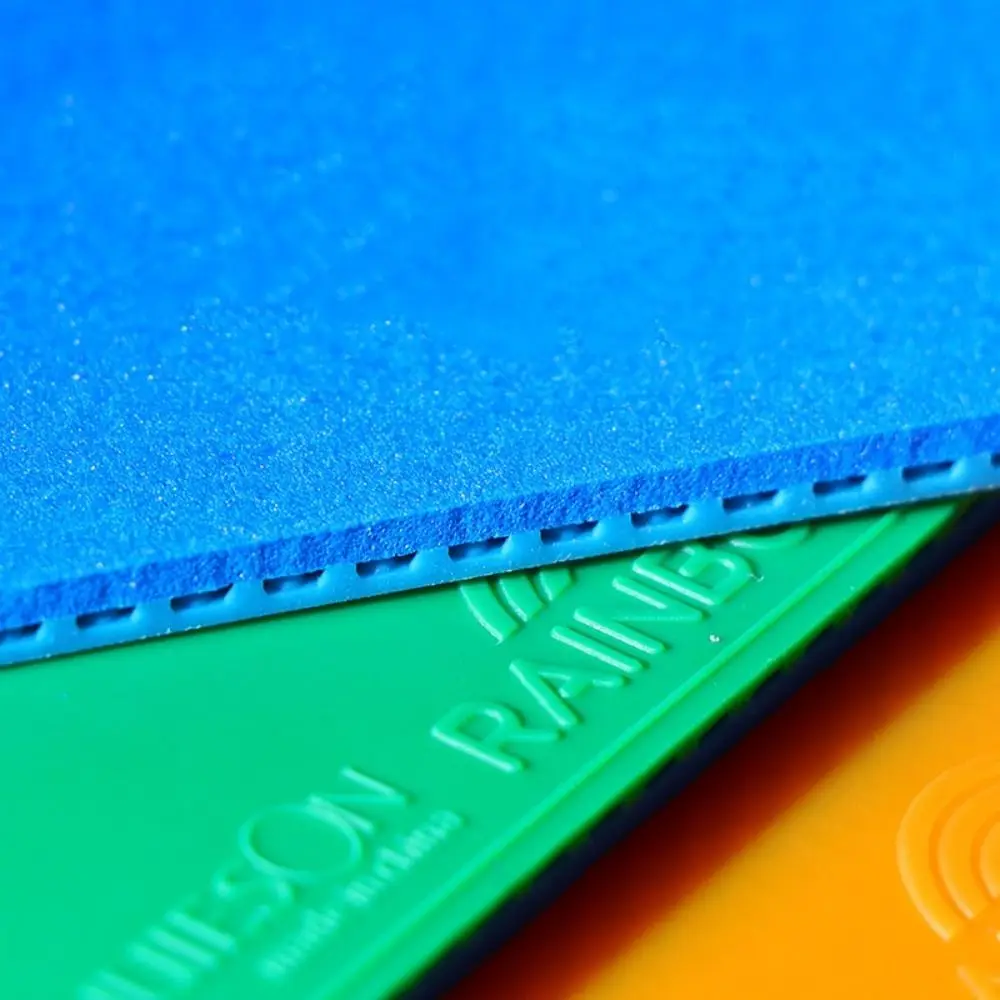 

High Speed Table Tennis Rubber Sheet Ultra Spin Rainbow Pong Rubber 5 Colors 2.0mm Table Tennis Rubber Training Practice