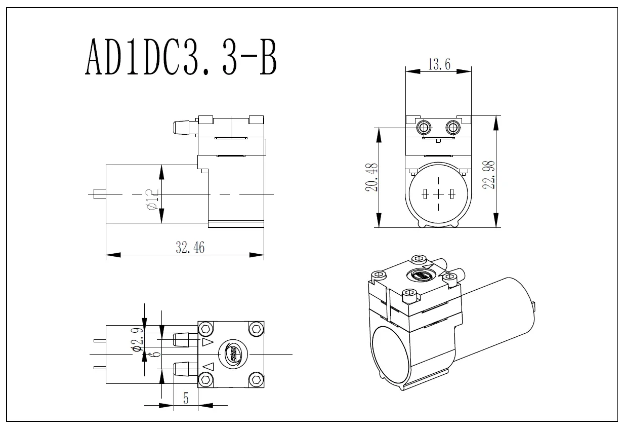 

NEW Fluidsmart Auto Industrial Vacuum Pump 1v~4v Customized Pump Factory Design Explosion-proof Micro Pump