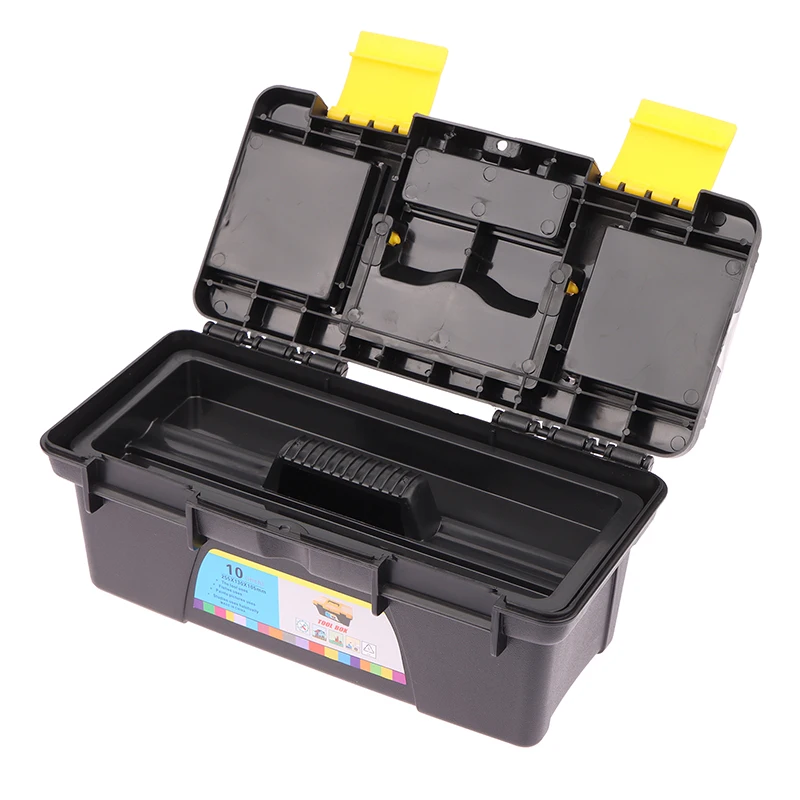 

Two-LayerTool Box Mini Accessories Storage Box With Handle Portable Tool Organizer