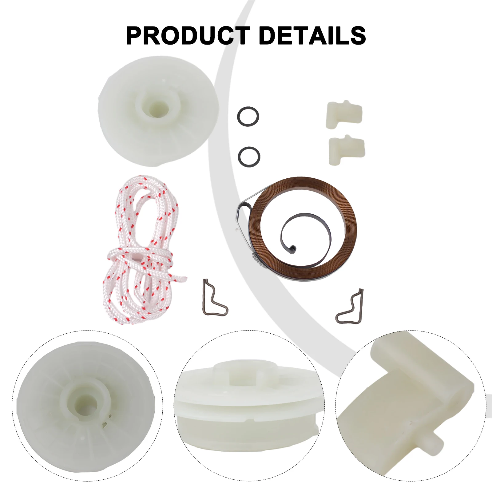 Spring Rope Pawl Kit Starter Pulley Trimmer Accessories 2-Stroke Garden Power Tool Replacement Parts Brandnew Hot