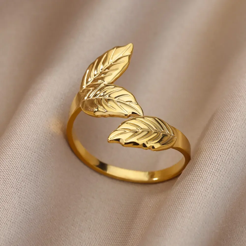 Edelstahlringe für Frauen 2023 Trend Neuer Goldfarbener Ring Femme Hochzeit Paar Schmuck Kostenloser Versand Artikel Anillos Mujer