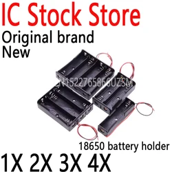 New Power Bank Cases 18650 Battery Holder Storage Box Case 1 2 3 4 Slot Batteries Container With Wire Lead 18650 1X 2X 3X 4X