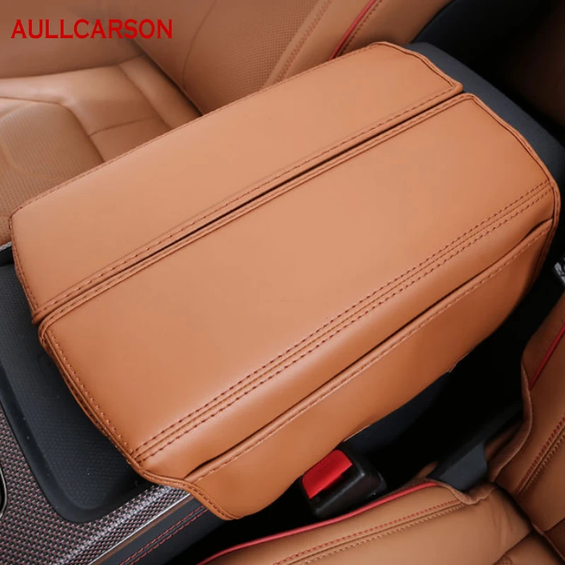 

For BYD Han EV 2021 2022 2023 Car Center Console Armrest Box Cover Leather Case Microfiber Leather Storage Trim Accessories