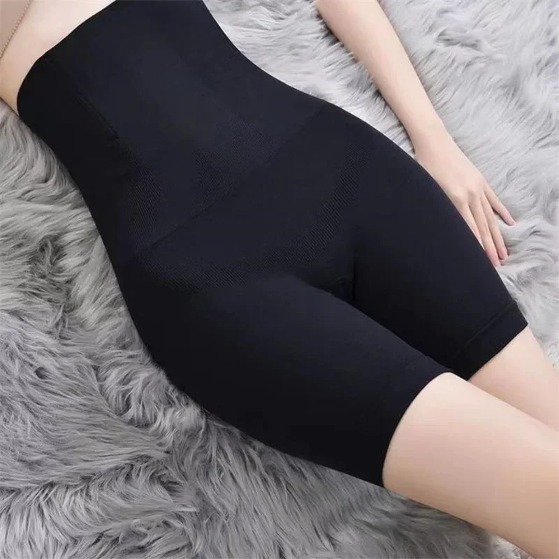 High Waist Not Curling Edges Belly Tightening Buttocks Lifting Pants Women Slim Short Pant Intimates Shapers Female Underwear