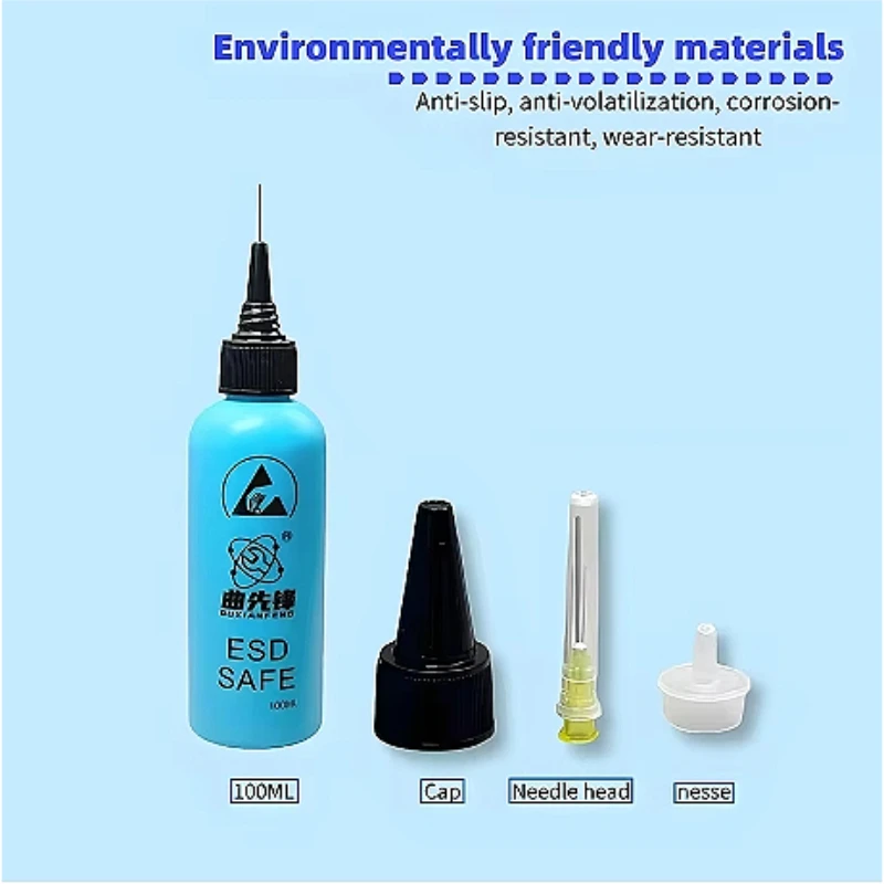 100 مللي زجاجة الكحول السائل لموزع الصنوبري لحام الجريان لصق للهاتف المحمول PCB تنظيف لحام إصلاح