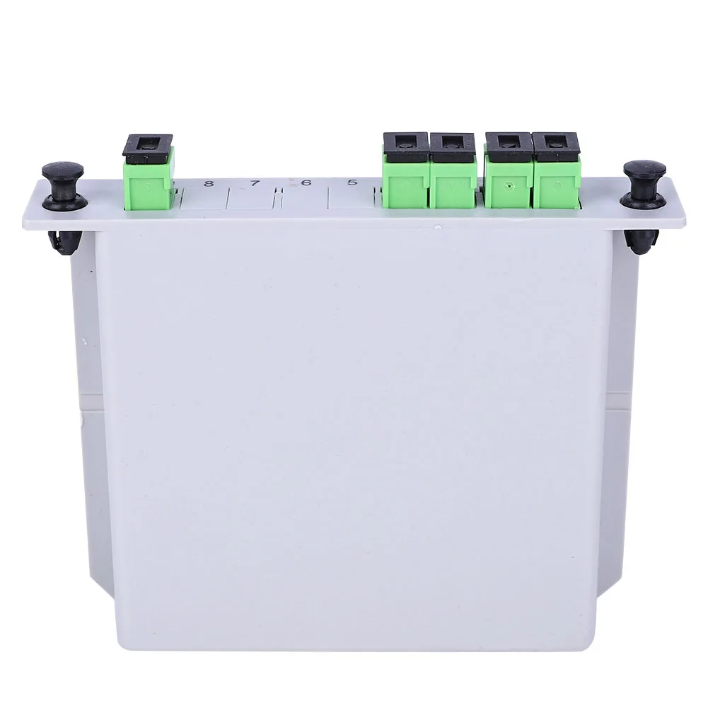 1X4 شفرة الفاصل البصري SC-APC وحدة تقسيم الألياف البصرية PLC أحادية الوضع #6