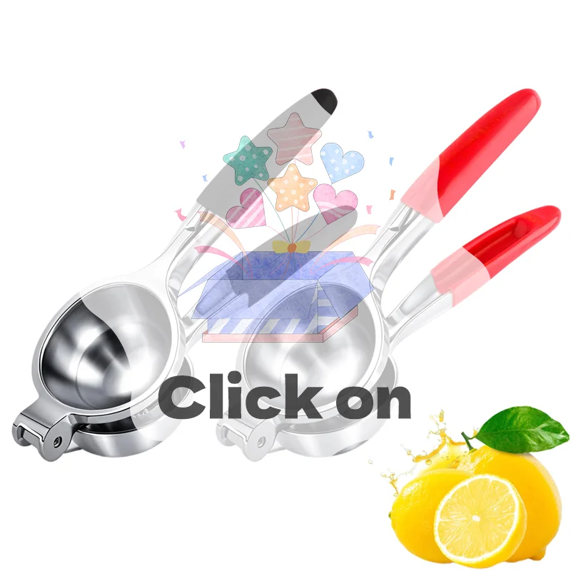 

Lemon Squeezer Extra Large, Lemon Squeezer Juicer Stainless Steel, Heavy Duty Manual Citrus Juicer Hand Press