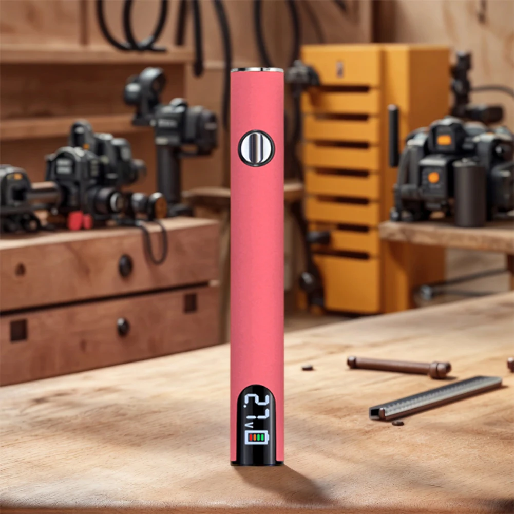Fer à souder intelligent avec stylo pour chariot de batterie à filetage 510 (sans pointe de fer à souder) (rose)