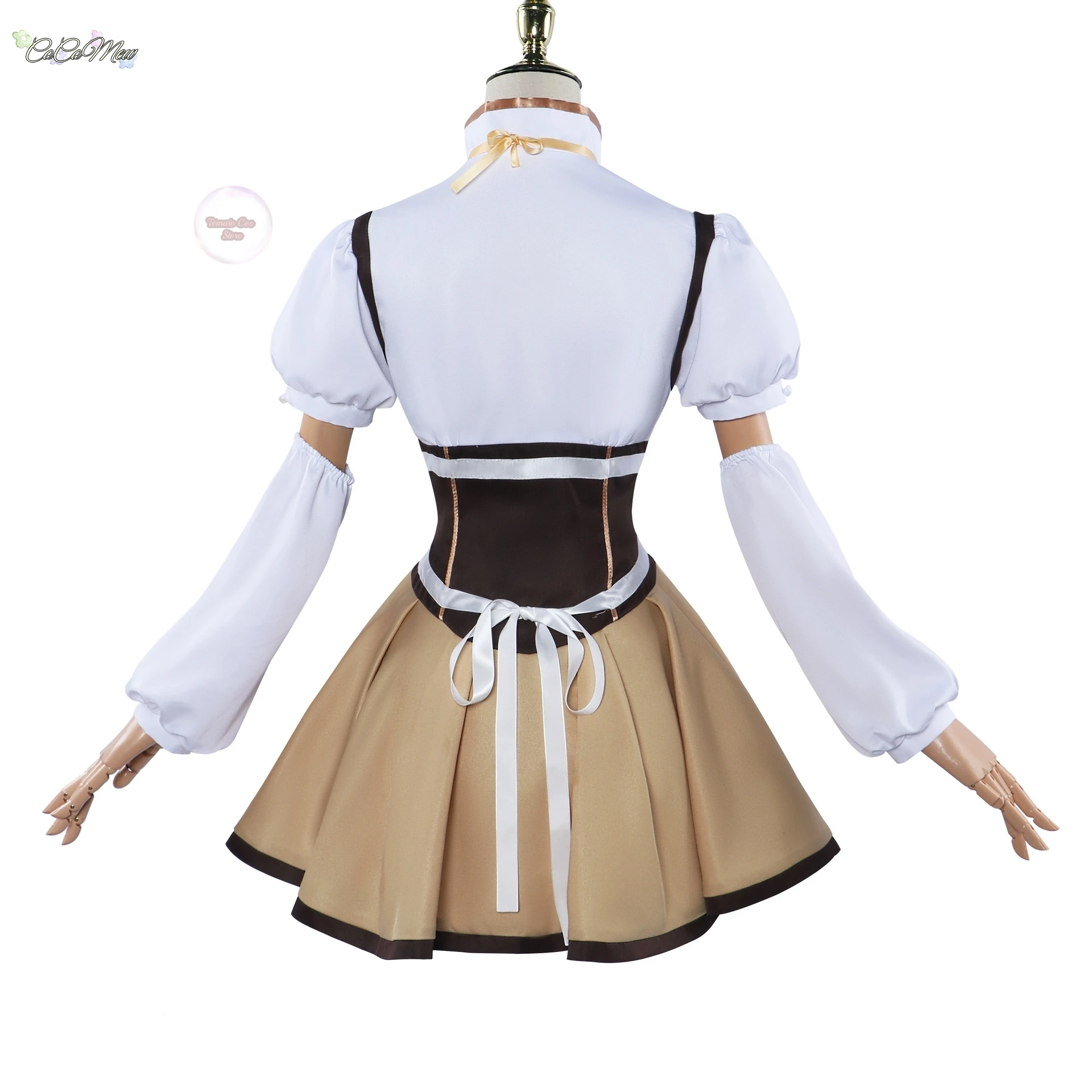En Stock XS-3XL Tomoe Mami Cosplay Puella Magi Madoka Magica combate peluca sombrero Anime uniforme de fiesta de Halloween para mujeres
