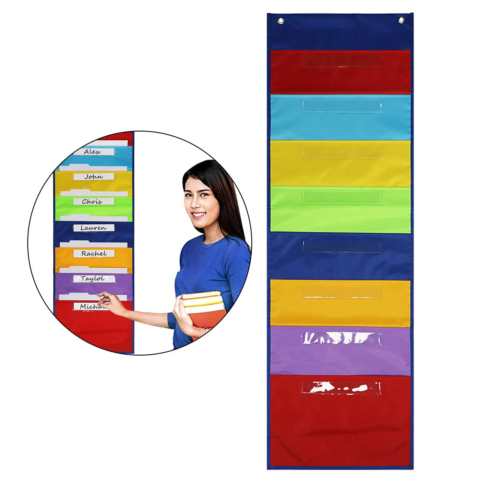 Over Door Schedule Pocket Chart Daily Schedule Pocket Chart for Preschool Learning Teaching Materials Office Classroom Home