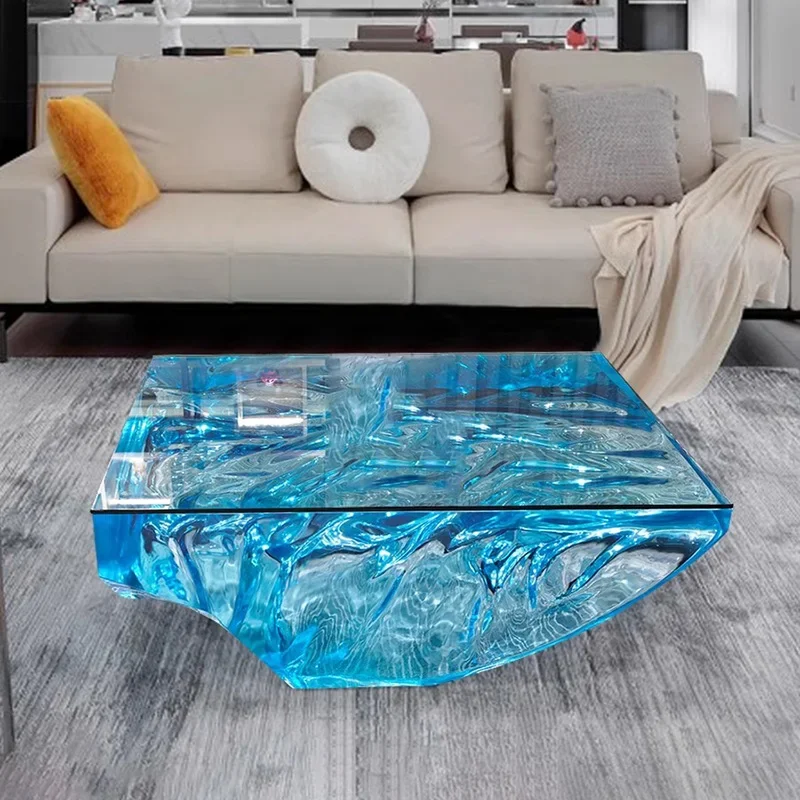 Living Room Decoration Coffee Table Luxury Aesthetic Designer Modern Acrylic Side Table Transparent Mesa Auxiliar Home Furniture