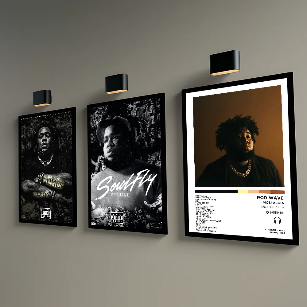 1PC Cantante R-Rod W-Wave Rapper Poster Casa Soggiorno Wall Art Garage Room Decor
