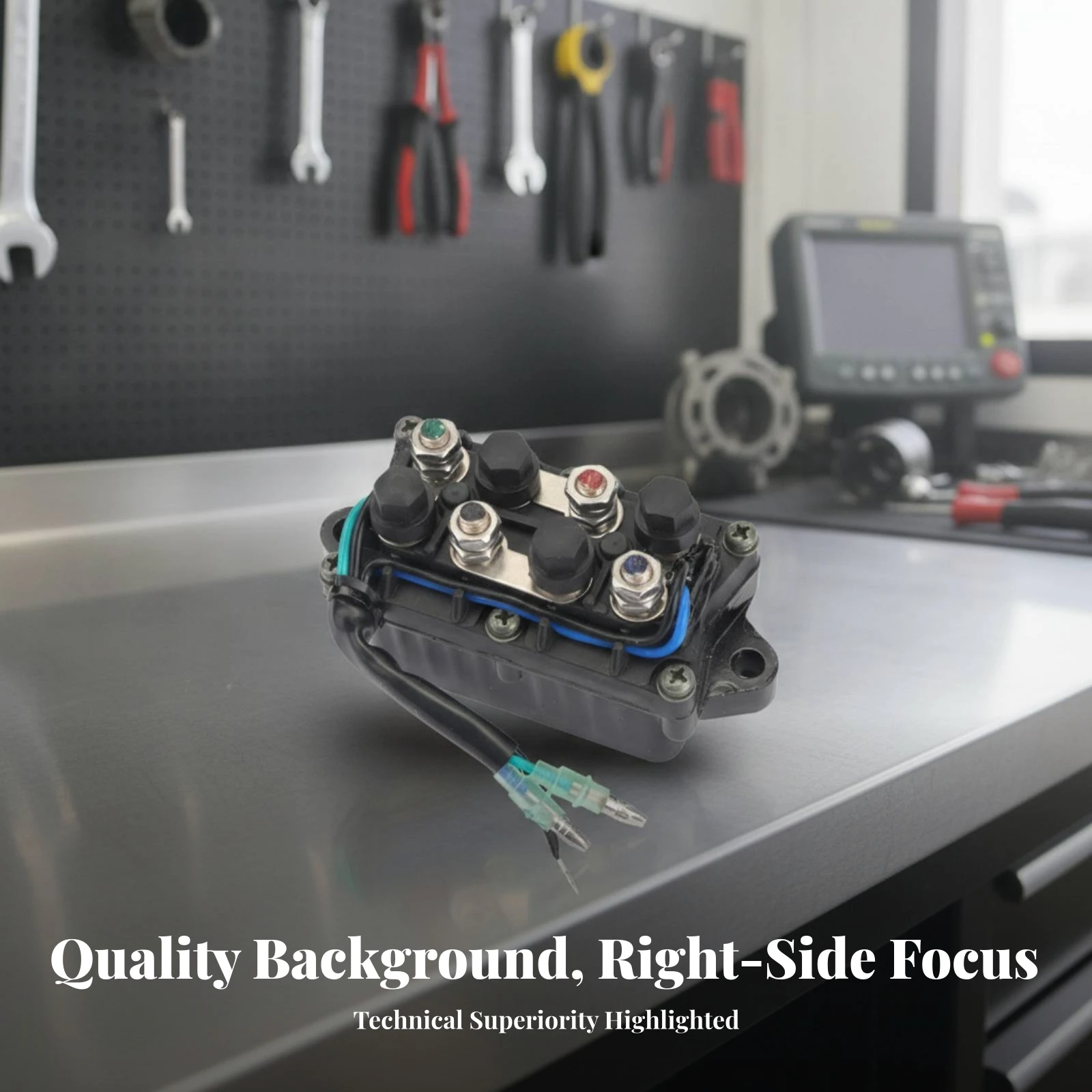 

Marine Engine Starter Relay Molded Plastic Easy Installation Black 4 Terminal Solenoid Outboard Starter Relay