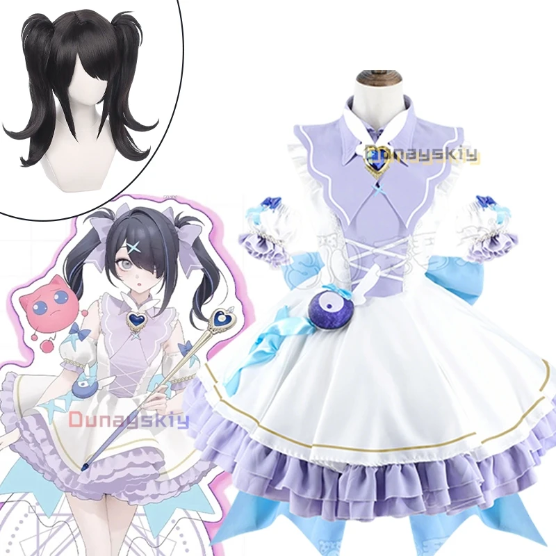 

Anime KAngel Rain Ame NEEDY GIRL OVERDOSE Cosplay Costume Sweet princess Lolita Dress Full Set Halloween Women Lolita Uniform