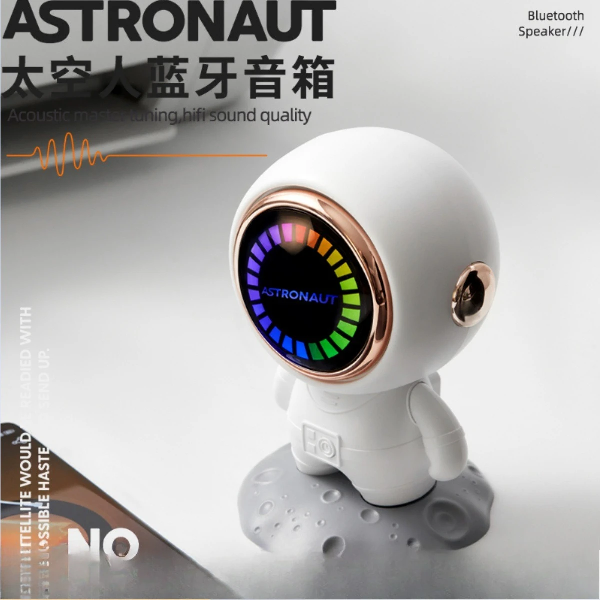 

Astronaut Creative Wireless Bluetooth Speaker Desktop High Sound Bass Cannon Portable Outdoor Charging Small Speaker Gift