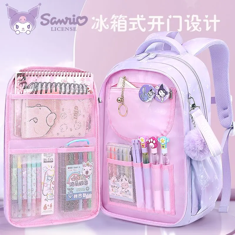 Sanrio Hello Kitty Cinnamoroll Anime Kawaii tornister Cute Cartoon Kuromi o dużej pojemności lekki wodoodporny plecak prezenty