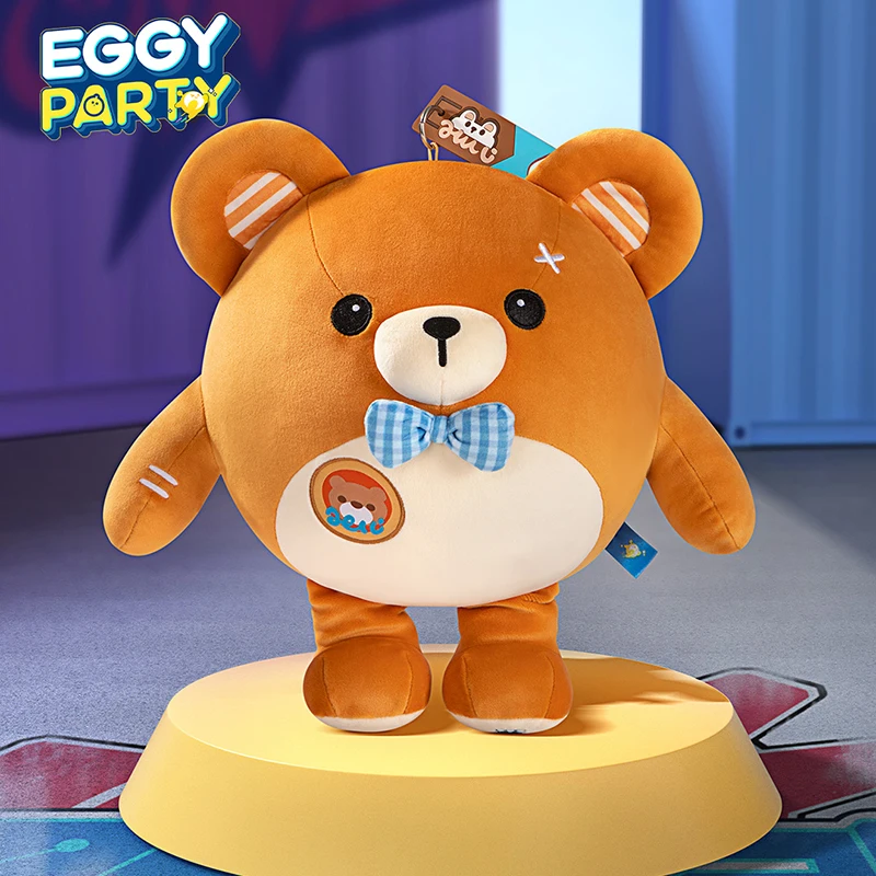 Eggy Party-Teddy Plüsch puppe Plüsch tier Puppe echte Spiel Peripherie