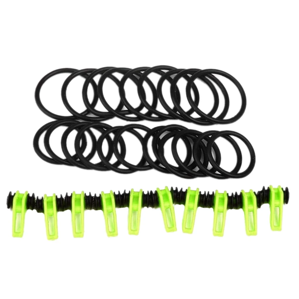 10pcs Plastic Adjustable Fishing Rod Pole Hooks Keeper Lure Bait Holder Secure Fishing Accessories