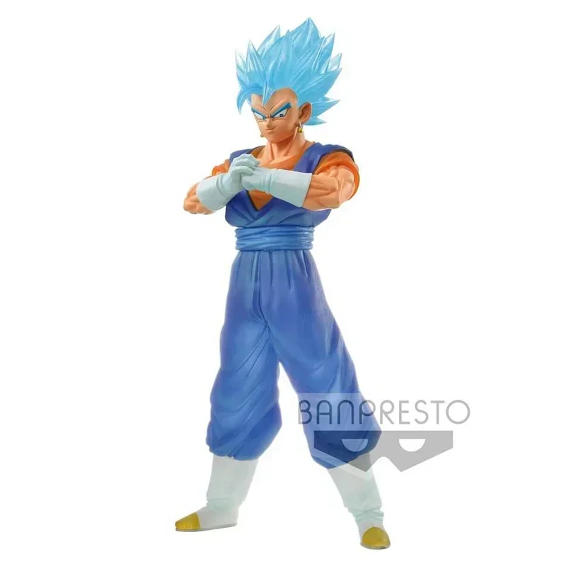 Bandai-Dragon Ball Anime Figure Modèle, Dragon Ball, Cheveux bleus, Vegetto, Collection de jouets, Ornements, Cadeau, Original, Super Clear, En stock