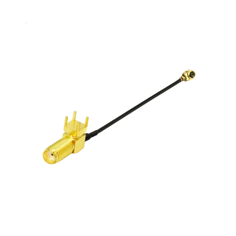 2PCS IPEX U.FL to SMA Male RP SMA Female Jack Right Angle PCB Cable Goldplated RF Coax Connector Antenna WiFi Pigtail Cable