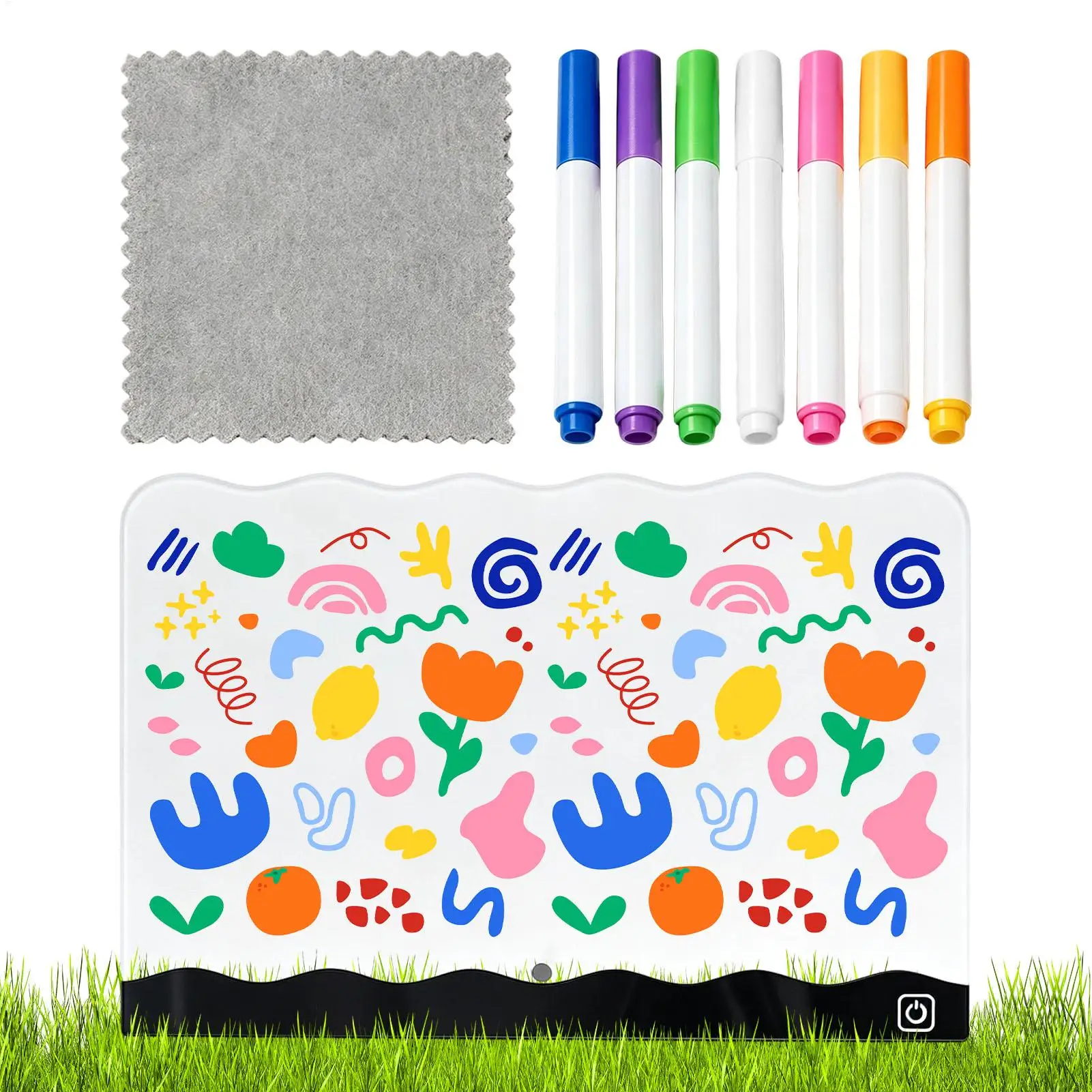 LED Note Board Rechargeable Writing Tablet With Markers LED Board For Kids Girls Boys School Classroom Home Travel Car Airplane