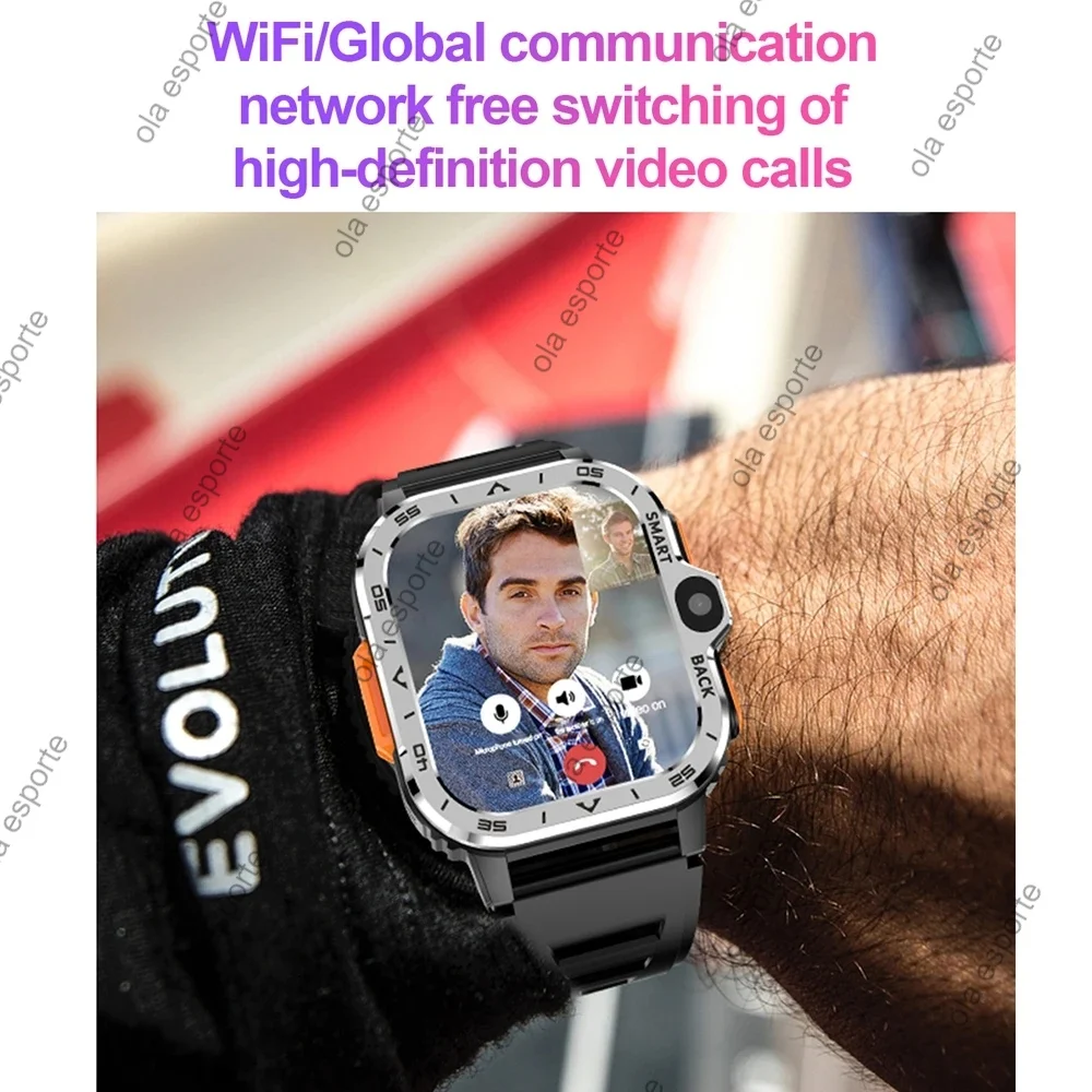 New 4G Smart Watch Android OS Built-in GPS That Combines Video Voice Wi-Fi Calls Messaging HD Dual Cameras Play Store Smartwatch