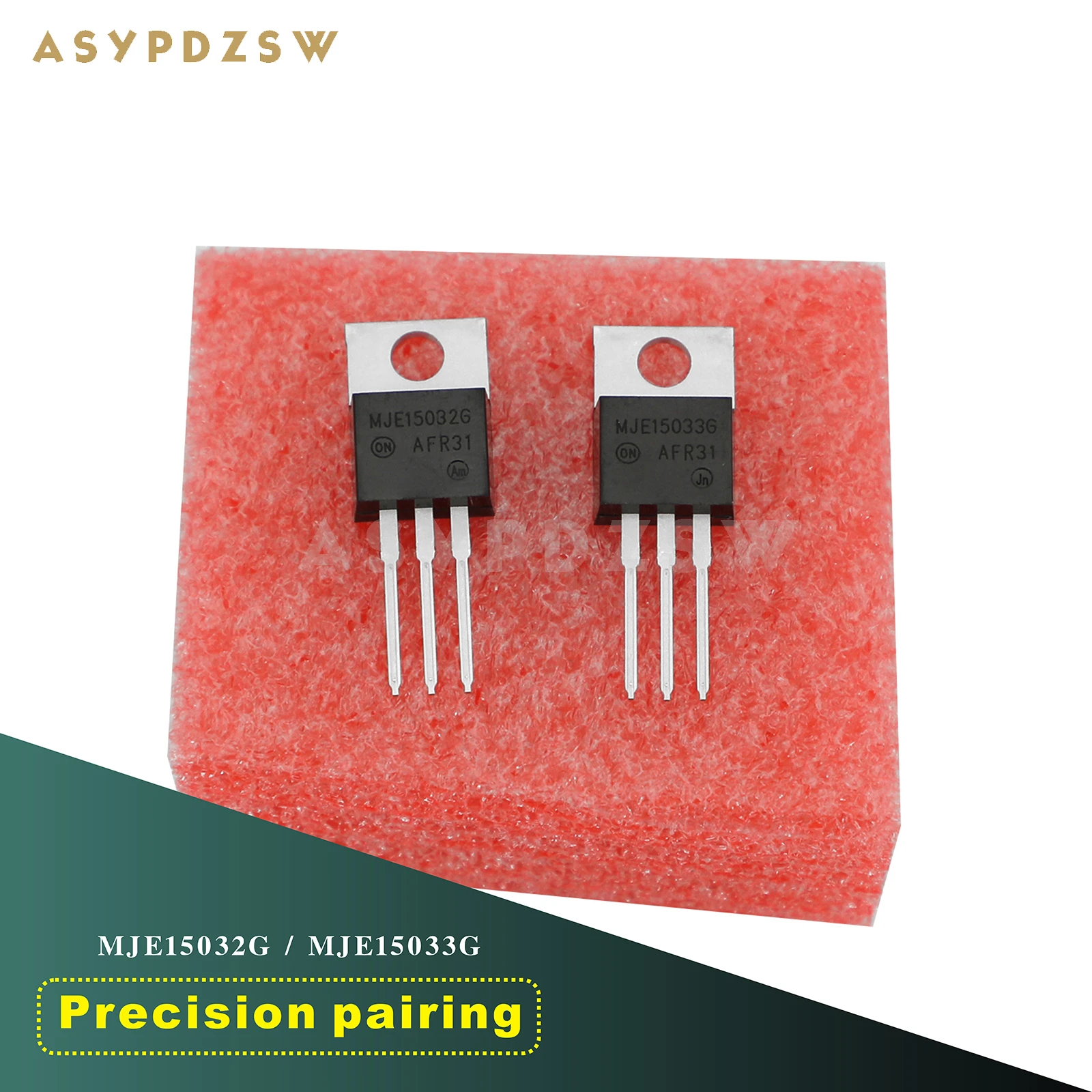 

1 Pair Precision pairing Audiopile MJE15032G/MJE15033G Power amplifier Medium power drives transistor