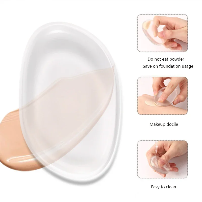 1pc Silikon Make-up Schwämme Puder quasten Gesicht verbergen Kosmetik Puff Zubehör Großhandel Silikon Make-up Schwamm