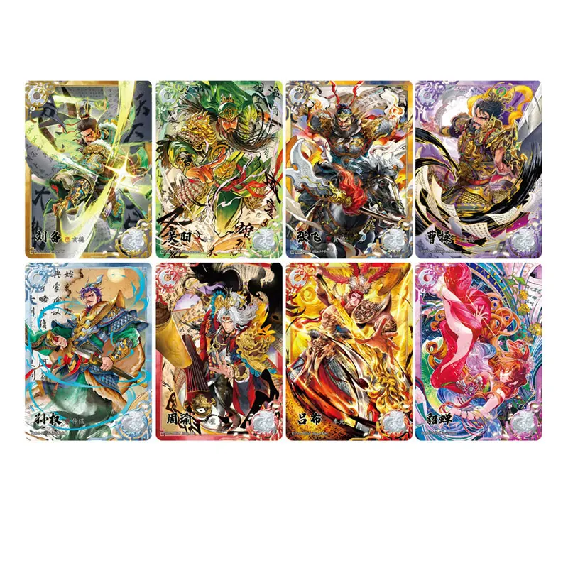 KAYOU Three Kingdoms Series 9 Heroic Ode H/L/MJ/G/FS/JQ/SH/white/green/yellow/FY/Z Unity of The World Anime Collection Card