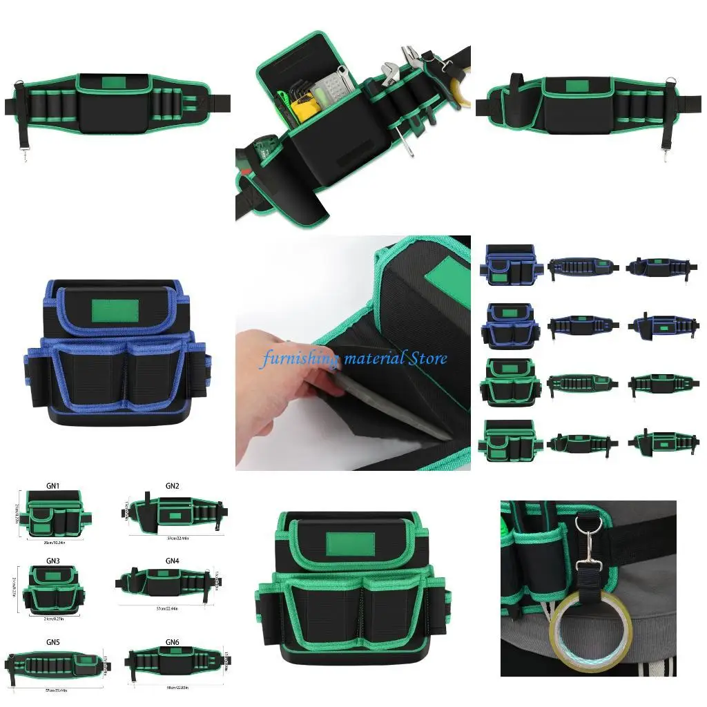 حقيبة حزام أدوات Y5GD للنجارين الكهربائيين ومنظمات البناء المقواة