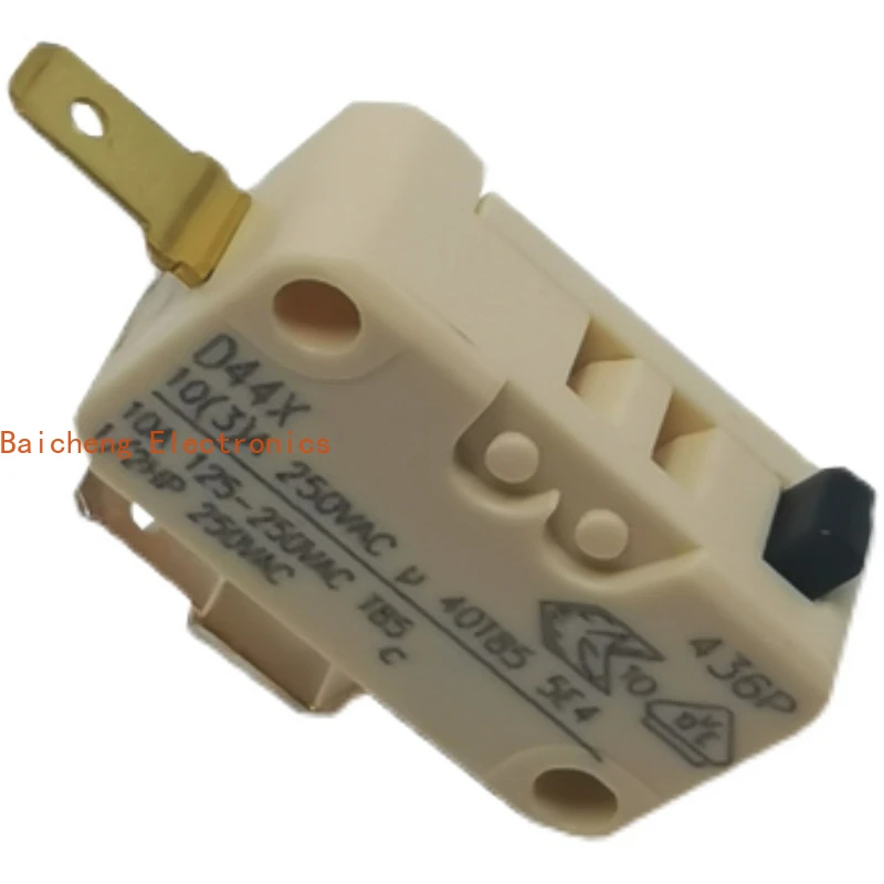 10PCS Large micro switch D44X limit button 10A250V normally closed 2-pin D448-R1AA
