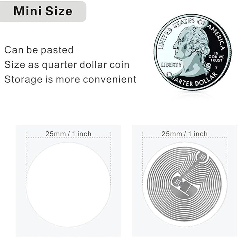 Adesivo tag NFC con chip NTAG215 originale Adesivo NFC tag RFID trasparente può riscrivi 504 byte di memoria