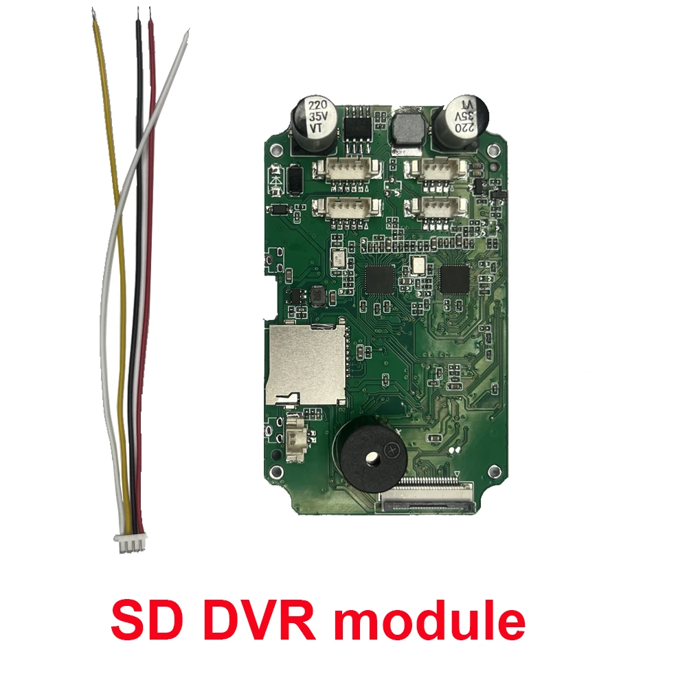 1CH/2CH SD DVR Module Motorcycle Dash Camera Front and Rear View 1/2 Channel Black Box Module