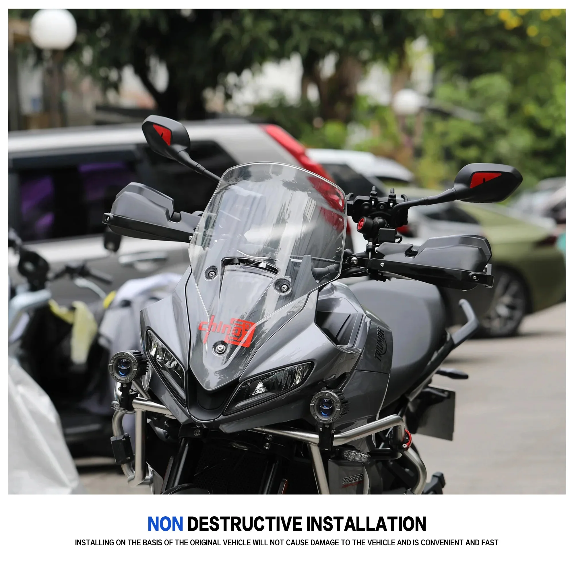 

For Triumph Trident 660 Tiger Sport 660 Motorcycle Trident660 Aluminum Alloy Handguards Guards Windshiel Handle Protective Cover