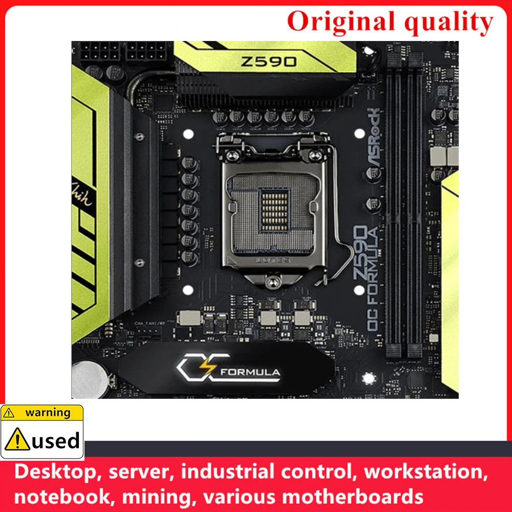 Used For ASROCK Z590 OC Formula Motherboards LGA 1200 DDR4 128GB Intel Z590 Desktop Mainboard M.2 NVME SATA III USB3.0