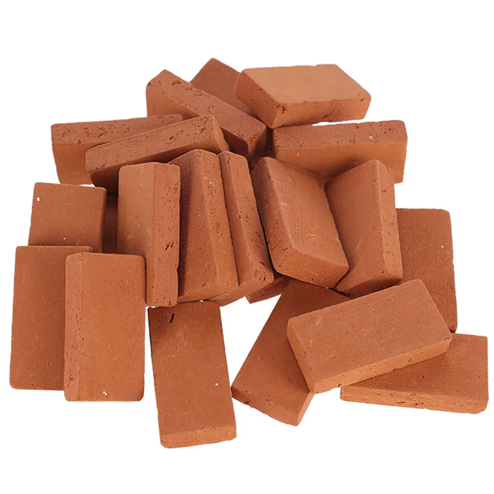 

40Pcs Miniature Bricks Rectangle Shape Faux Decors DIY Micro Landscaping Fish Tank Landscape Accessories Simulation Brick Sets