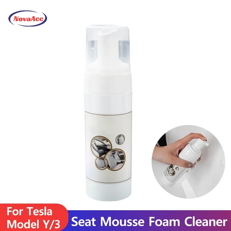 

Seat Foam Cleaner 150ML for Tesla Interior Leather Seat Maintainer Accessories Car Interior Cleaner for Model Y 3 S X