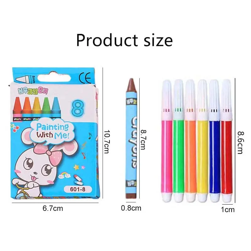 1 ~ 5er-Pack Zeichenstift, Buntstift, Kugelschreiber, mehrere Farben, Schulbedarf, geeignet für Vlies-Leinwand, Papier, Malerei, TMZ – Detail 4