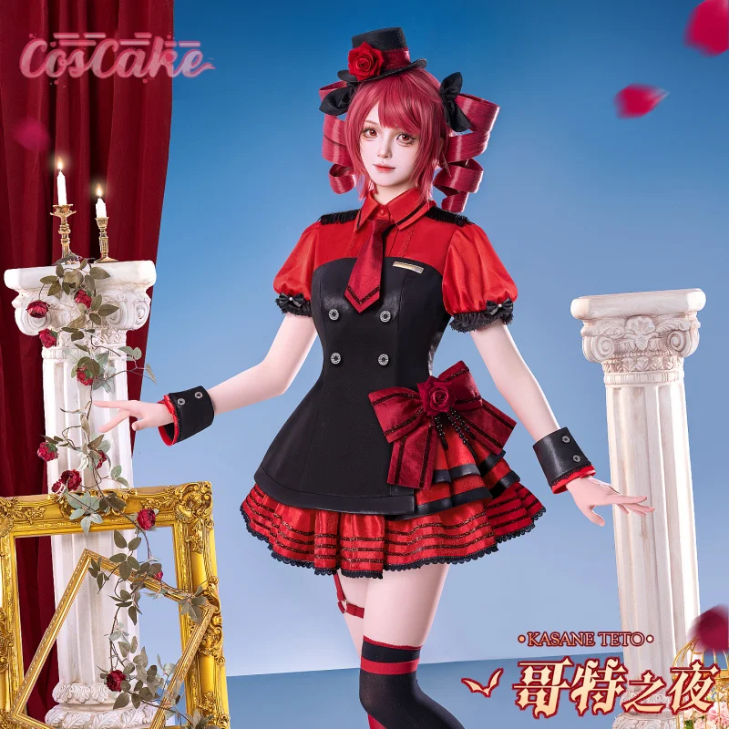 

Kasane Teto Cosplay Costume Costume Gothic Night Uniform Halloween Carnival Party Christmas Play Role Clothes Clothing