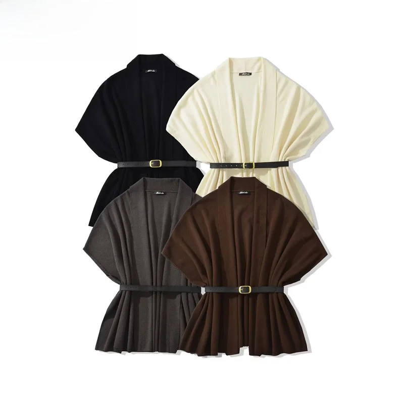 

Fashionable Design Autumn Winter New Arrival Women's Knitted Open Cardigan Jacket Versatile Style ZR Trend Polyester Fiber