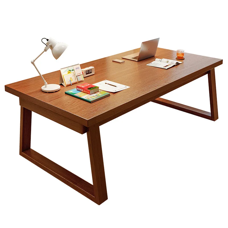 

Pure solid wood, computer bedroom home learning rectangular writing table, simple long desk