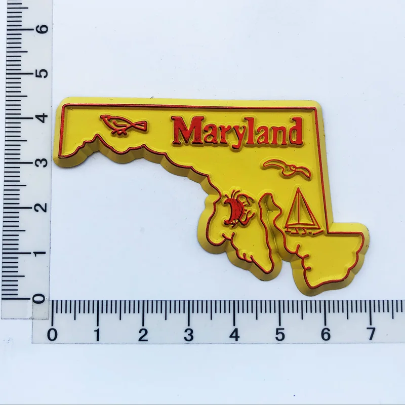 Maryland  Fridge Magnets Travel 3D Memorial Magnetic Refrigerator