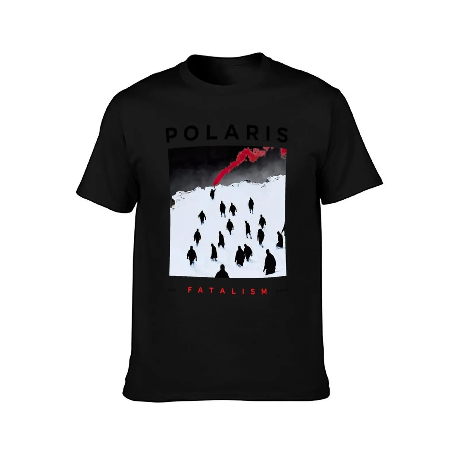 Polaris Fatalism T-Shirt, Summer Casual Cotton Tee, Oversized Streetwear Tops, Vintage Graphic Print, Loose Fit Short Sleeve