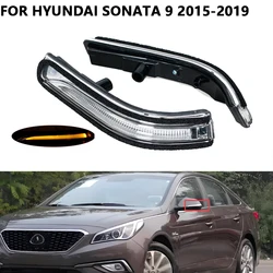 Rearview Mirror Turn Light For Hyundai Sonata 9 2015 2016 2017 2018 2019 LED Signal Lamp Car Accessories